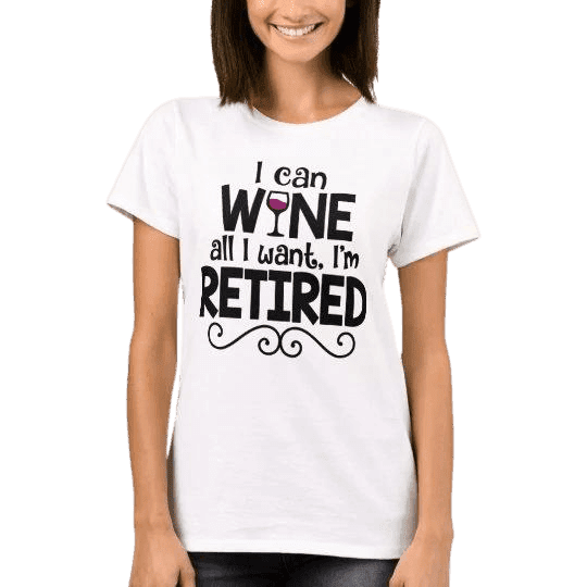 Koszulka dla Babci z napisem "I Can Wine All I Want" na Prezent - Mejkmi - Personalizowane Prezenty Dla Twoich Bliskich!