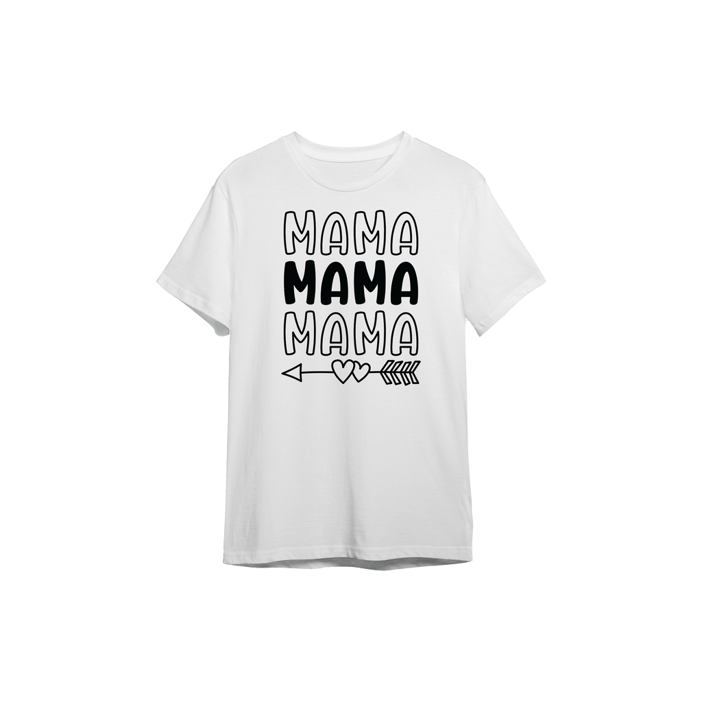 T-Shirt mit "Mom Triple"-Aufschrift - Mejkmi - Personalisierte Geschenke für Ihre Liebsten!