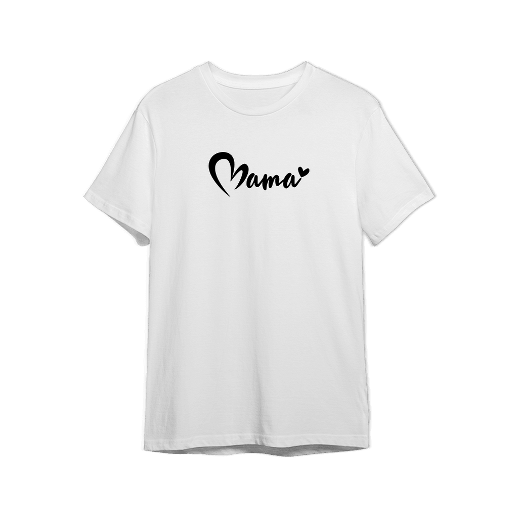T-Shirt mit der Aufschrift "Mama - mit Herz" - Mejkmi - Personalisierte Geschenke für Ihre Liebsten!