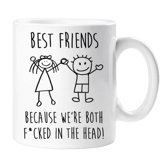 Becher - BEST FRIENDS als Geschenk für einen Freund/Freundin - Mejkmi - Personalisierte Geschenke für Ihre Liebsten!