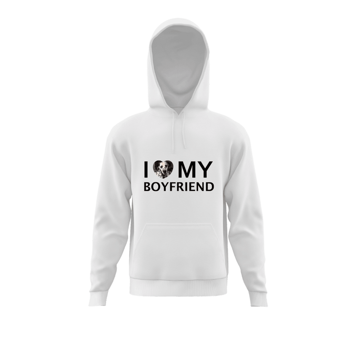 Personalizowana Bluza I Love My Boyfriend Bold z Twoim zdjęciem na prezent - Mejkmi - Personalizowane Prezenty Dla Twoich Bliskich!