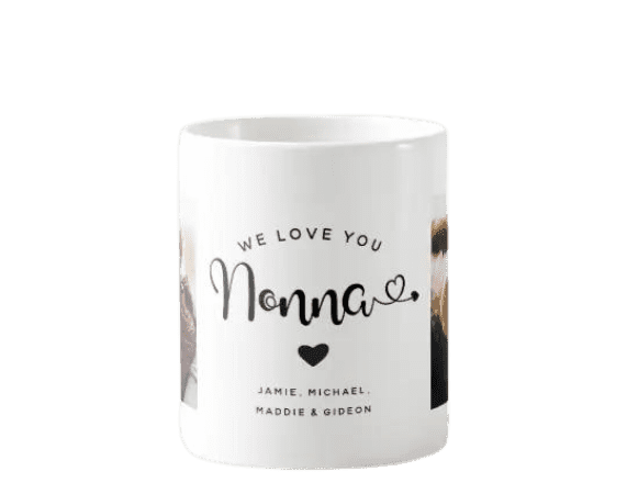 Personalisierte Tasse - WE LOVE YOU mit Ihren Fotos als Geschenk -. Mejkmi - Personalisierte Geschenke für deine Liebsten!