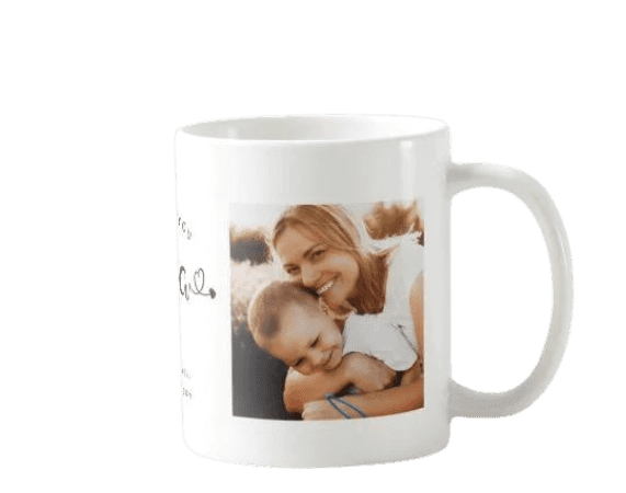 Personalisierte Tasse - WE LOVE YOU mit Ihren Fotos als Geschenk -. Mejkmi - Personalisierte Geschenke für deine Liebsten!